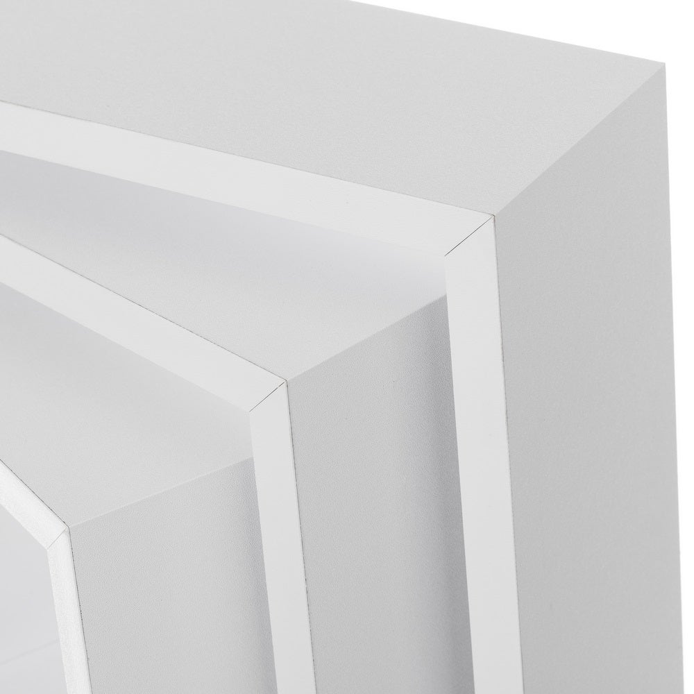 Set de 3 estantes de pared cubo blancos