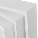 Set de 3 estantes de pared cubo blancos