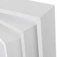 Set de 3 estantes de pared cubo blancos