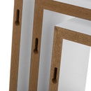 Set de 3 estantes de pared cubo blancos