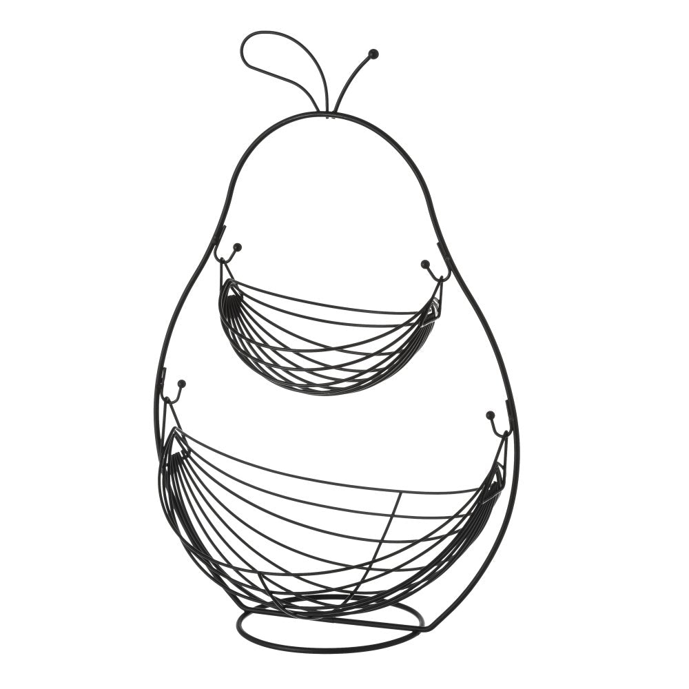 Frutero con 2 cestas pera negro