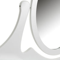 Tocador de madera de paulonia blanco