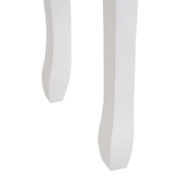 Banqueta de madera blanca