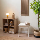 Banqueta para tocador blanca