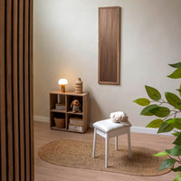 Banqueta para tocador blanca