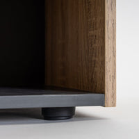 Estantería Cubo laminado gris y natural