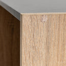 Estantería Cubo laminado gris y natural