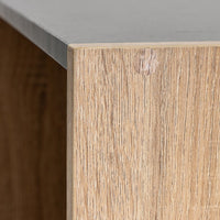 Estantería Cubo laminado gris y natural