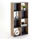 Estantería Cubo laminado gris y natural