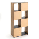 Estantería Cubo laminado gris y natural