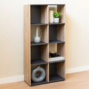 Estantería Cubo laminado gris y natural