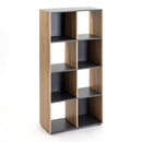 Estantería Cubo laminado gris y natural