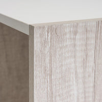 Estantería Cubo blanca y natural de 120x60 cm