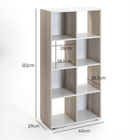 Estantería cubo blanca de 60x120 cm