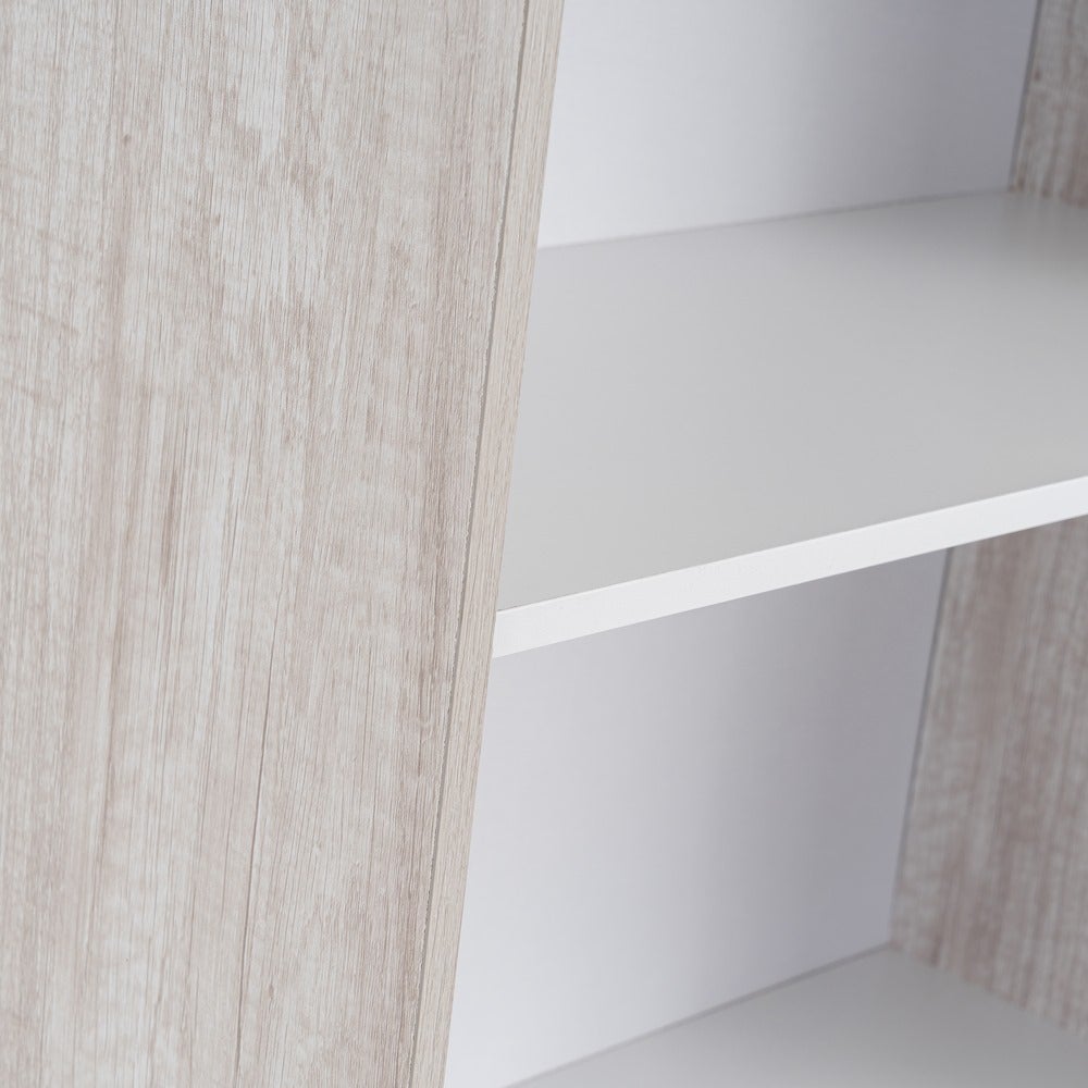 Librería de 3 estantes blanca de 60x147cm