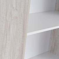 Librería de 3 estantes blanca de 60x147cm