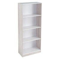 Librería de 3 estantes blanca de 60x147cm