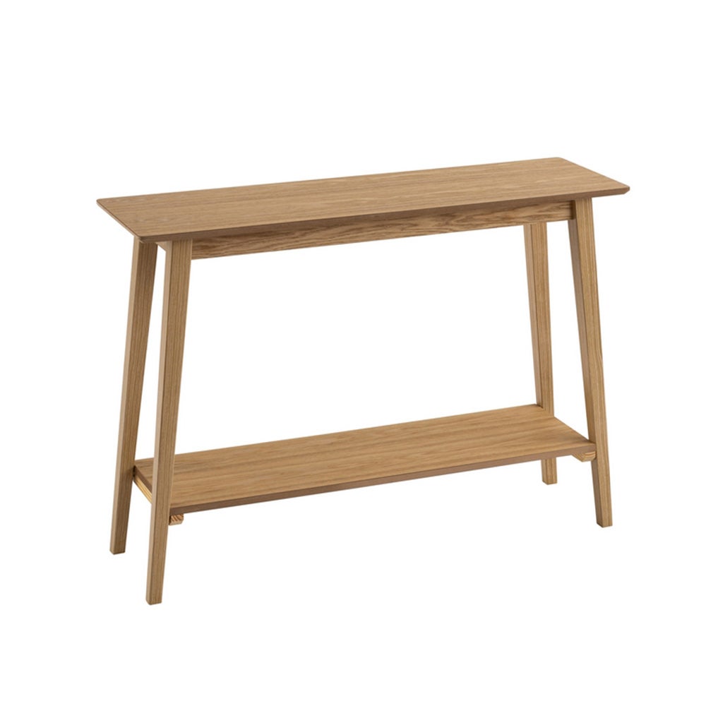 Consola Mesa nórdica Natural de Madera MDF, de 100x30x72 cm -