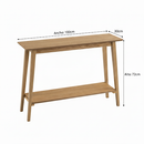 Consola Mesa nórdica Natural de Madera MDF, de 100x30x72 cm -