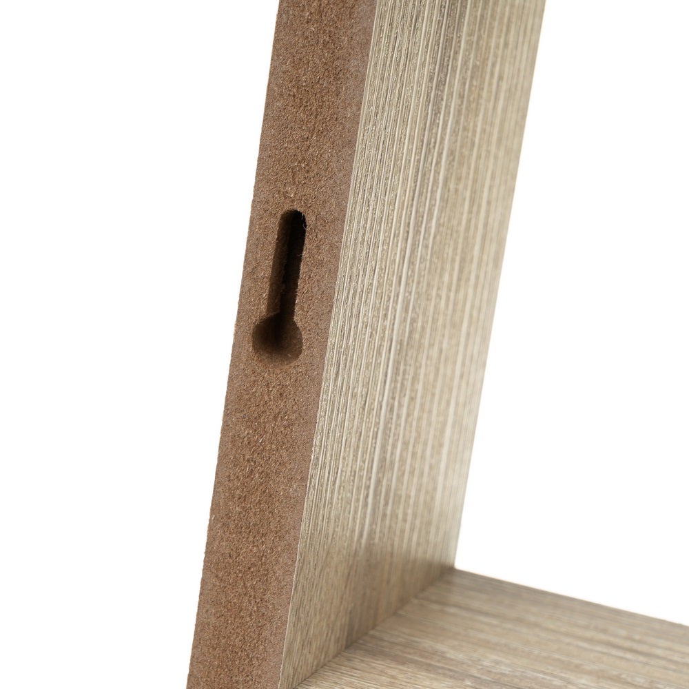 Set de 3 estantes de pared cubo roble