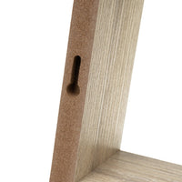 Set de 3 estantes de pared cubo roble