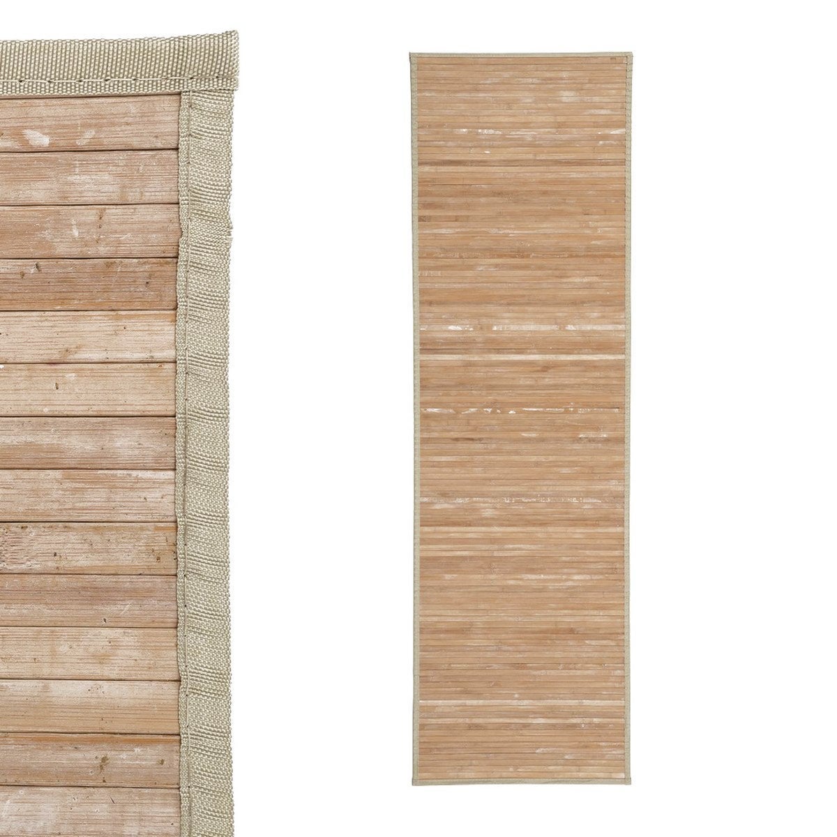 Alfombra de bambú natural de 60x200 cm