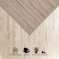 Alfombra de bambú natural de 200x300 cm