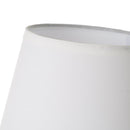 Lámpara de mesa de cerámica blanca