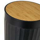 Papelera de bambú negro 5L