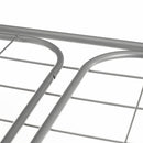 Tendedero plegable con alas gris de metal de 182x95x47 cm