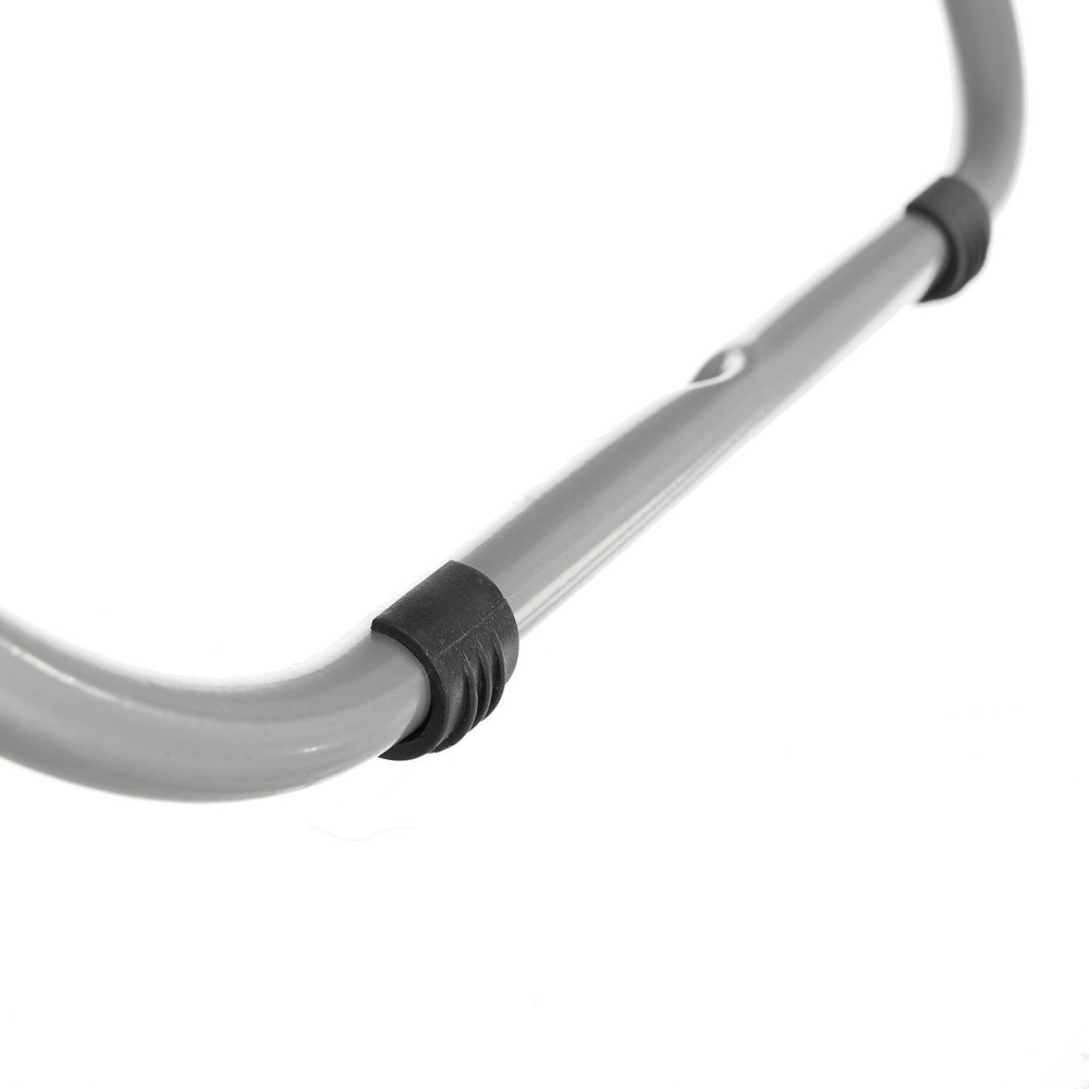 Tendedero plegable con alas gris de metal de 182x95x47 cm