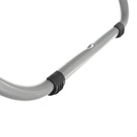 Tendedero plegable con alas gris de metal de 182x95x47 cm