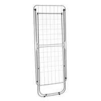 Tendedero plegable con alas gris de metal de 182x95x47 cm