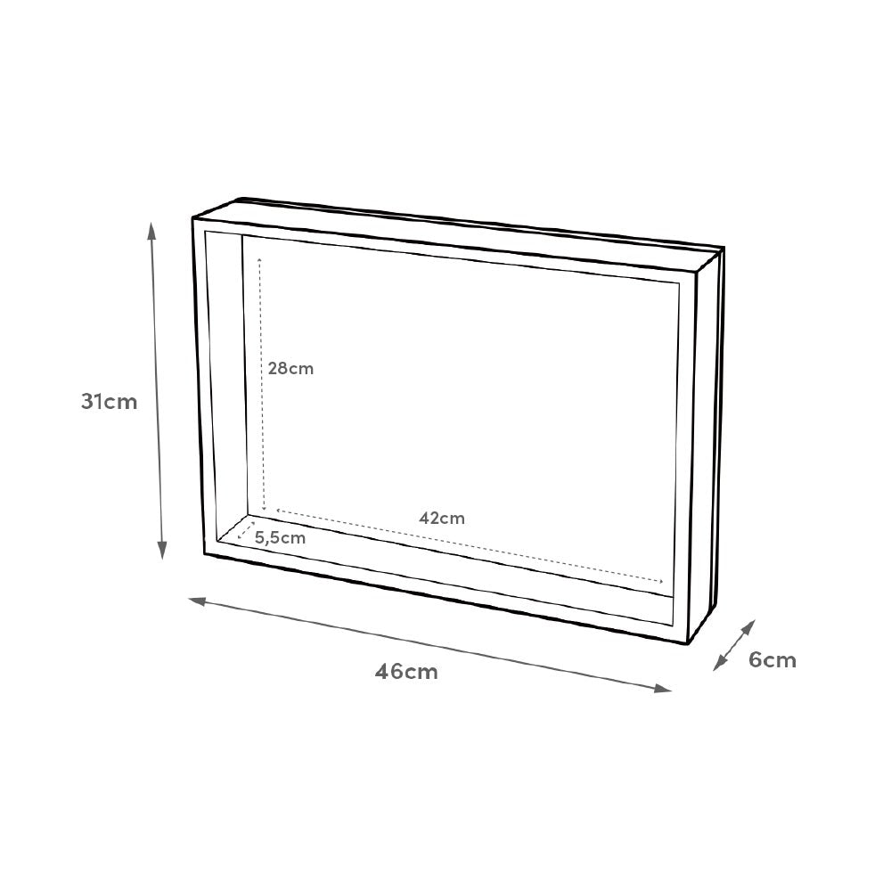 Tapa contador laminado pintado a mano