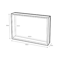 Tapa contador laminado blanco roto