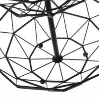 Frutero geométrico de 2 alturas negro