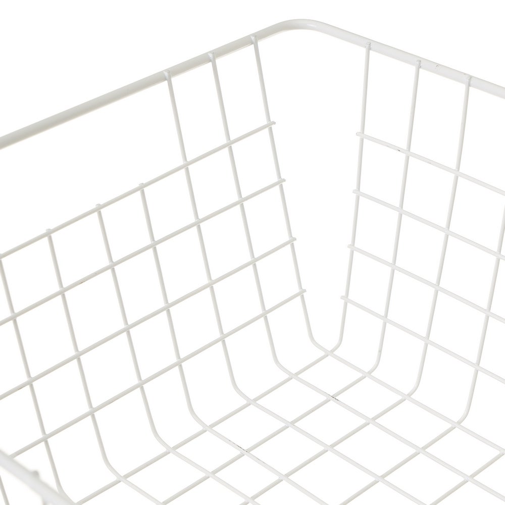 Set de 2 cestas de cocina blancas