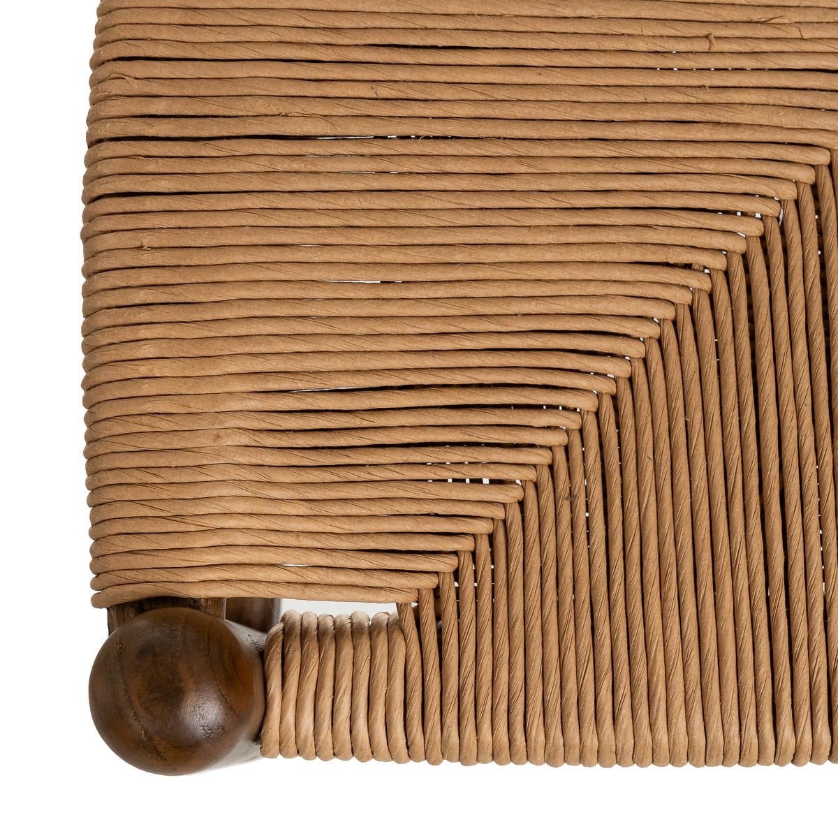 Pack de 4 sillas de comedor Ming marrón oscuro