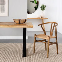 Pack de 4 sillas de comedor Ming marrón oscuro