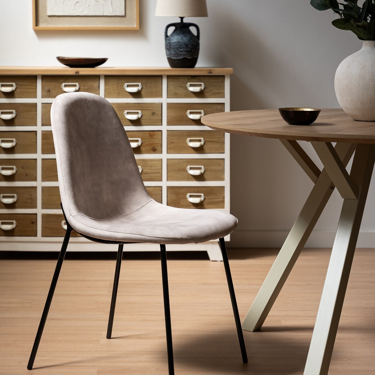 Pack de 4 sillas Gina beige