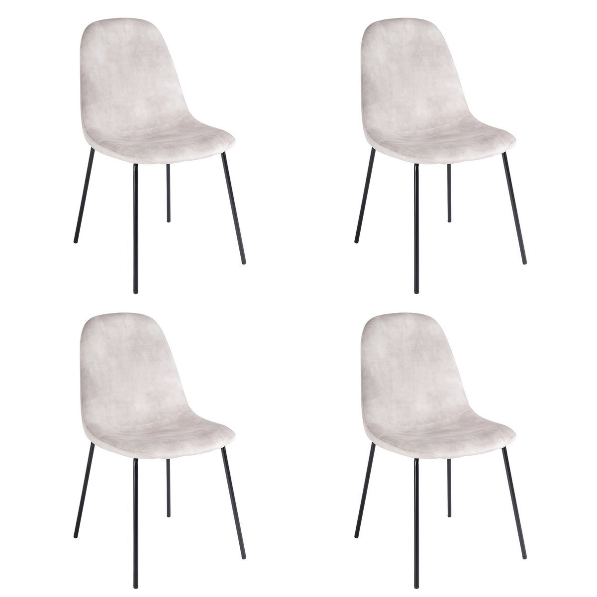 Pack de 4 sillas Gina beige