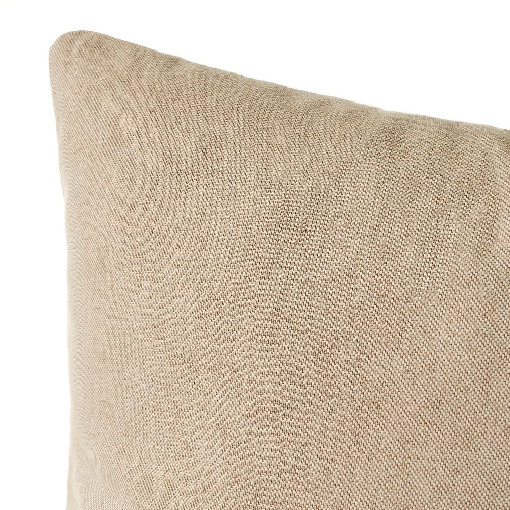 Set de 5 cojines beige de algodón de 45x45 cm con relleno