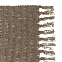 Set de 3 alfombras de flecos de algodón natural de 50x80 cm