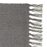 Set de 3 alfombras de flecos de algodón natural de 50x80 cm -