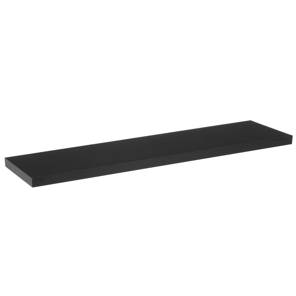 Set de 2 estantes de pared negros de 120 cm