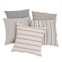 Set de 5 cojines azul de algodón de 45x45 cm con relleno