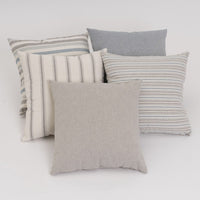 Set de 5 cojines azul de algodón de 45x45 cm con relleno