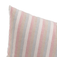 Set de 5 cojines de rayas rosa de algodón natural de 45x45 cm con relleno