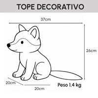 Set de 2 topes de puerta Zorros