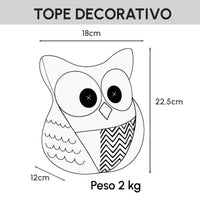 Set de 2 topes de puerta Búhos